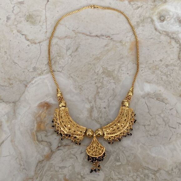 Bollywood Indian Gold Tone Neckkace - Picture 6 of 11
